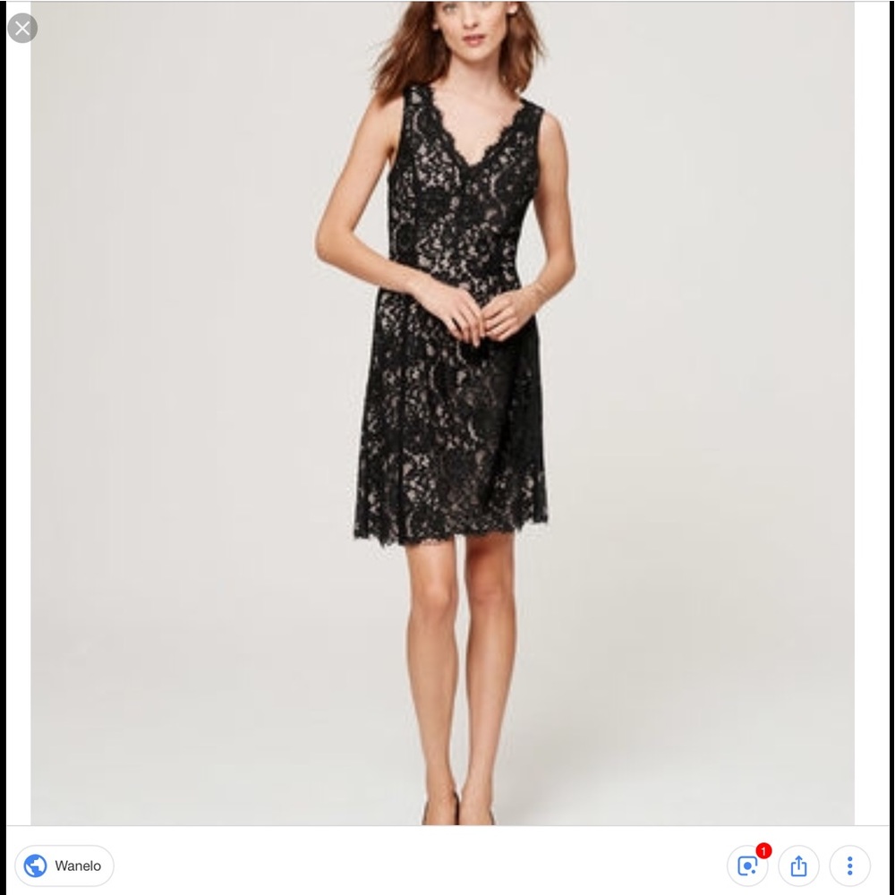 Loft black lace dress🌹🖤💎